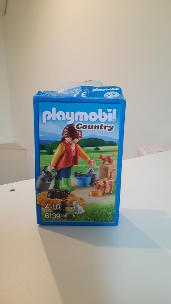Playmobil country- bonte kattenfamilie 6139 Compleet!, Ophalen of Verzenden, Zo goed als nieuw, Complete set