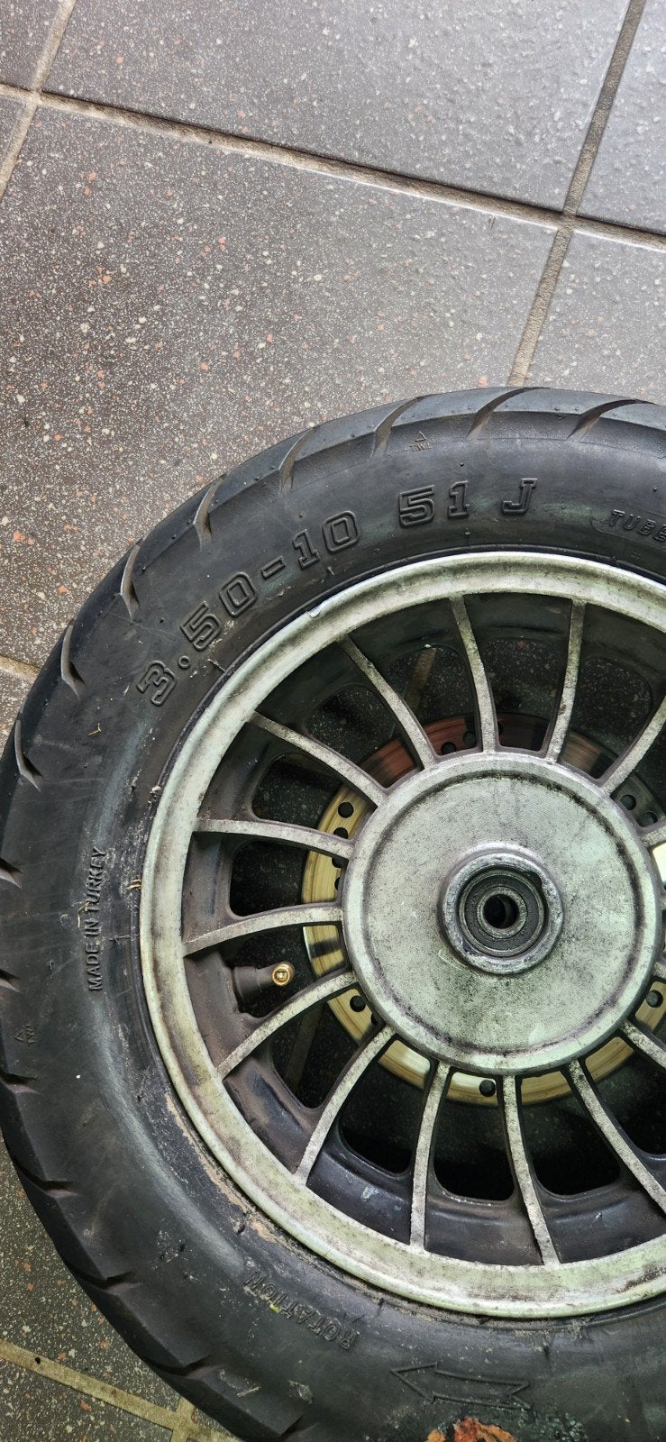 Scooter voorwiel met remschijf, Ophalen, Gebruikt, Overige typen, Overige merken