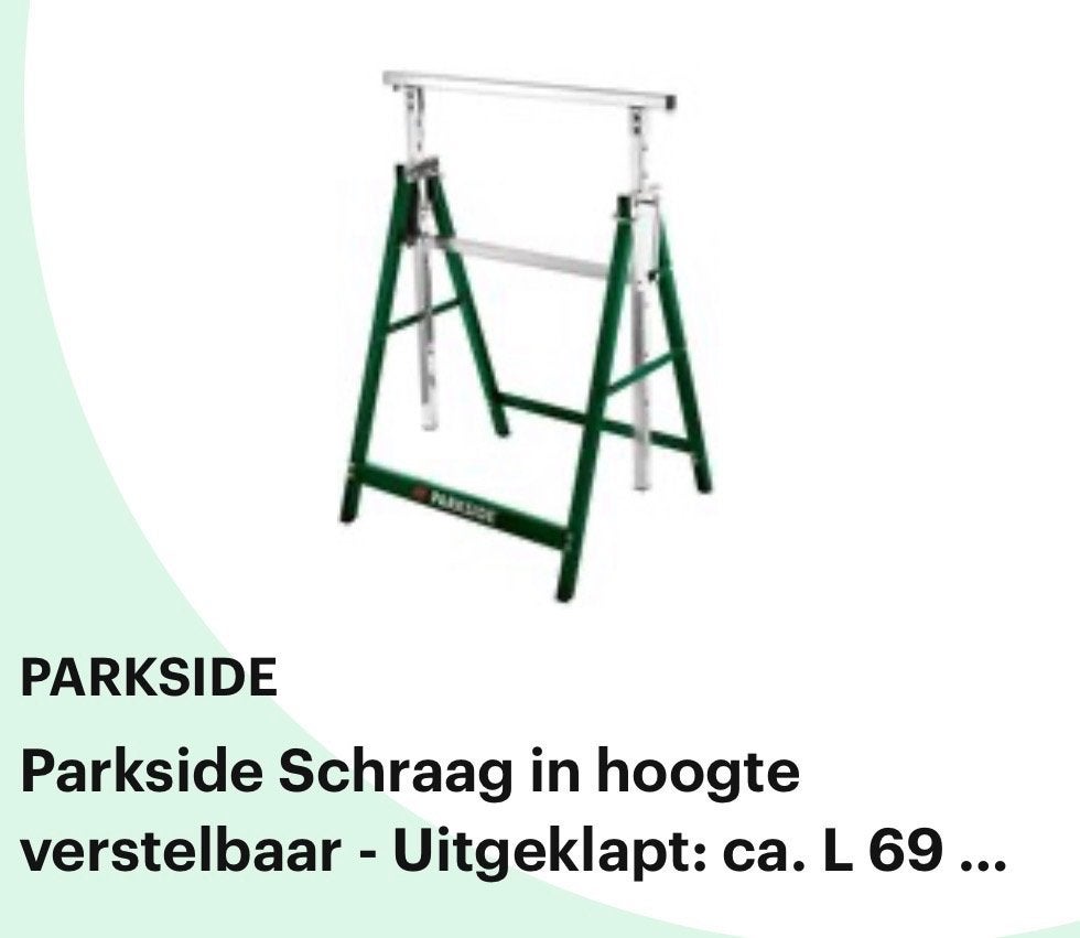 Metalen schraag, Ophalen, Nieuw