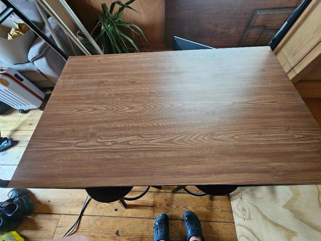 Haverud Ikea statafel met 4 krukken, Ophalen, Gebruikt
