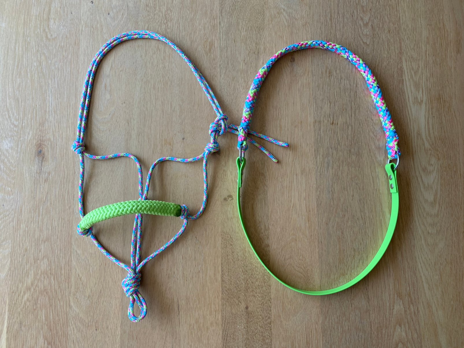 Nieuwe set maat SHET. Touwhalster + biothane neckrope, Ophalen of Verzenden, Zo goed als nieuw, Neckrope