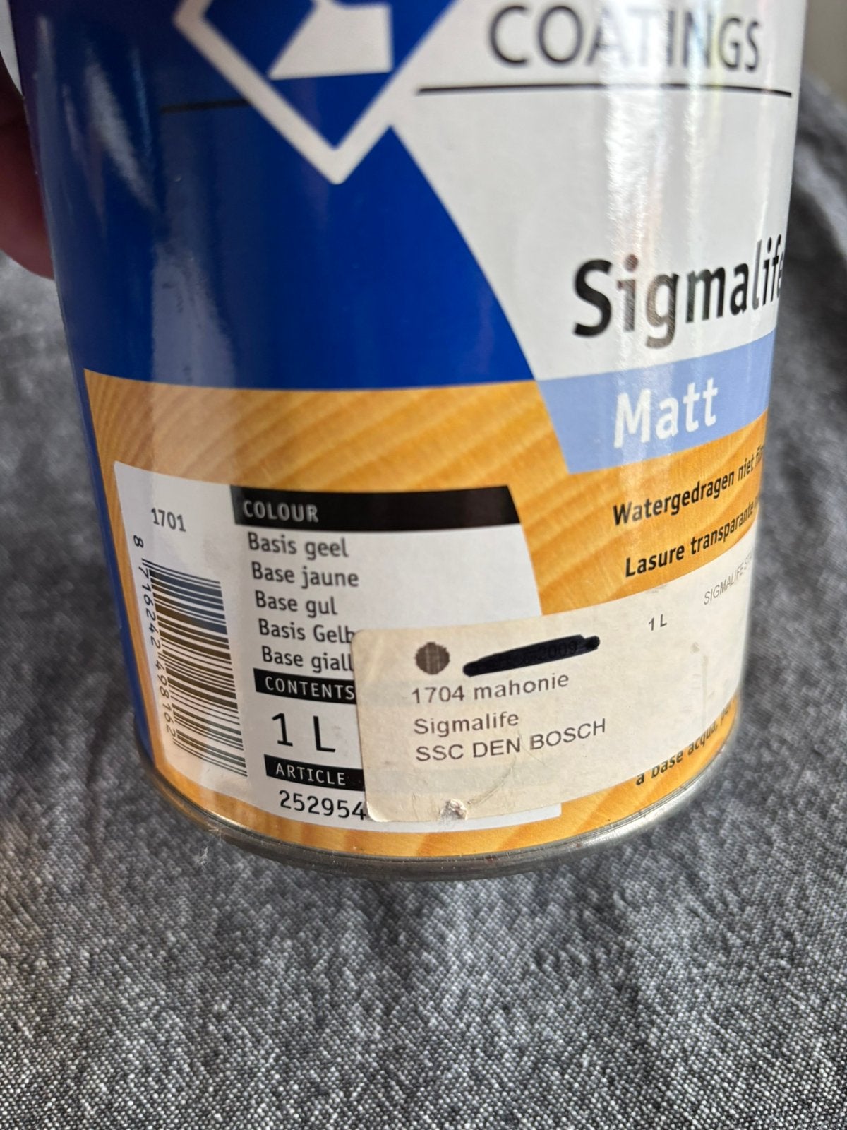Watergedragen sigma stain matt schutting schuur, Ophalen, Zo goed als nieuw