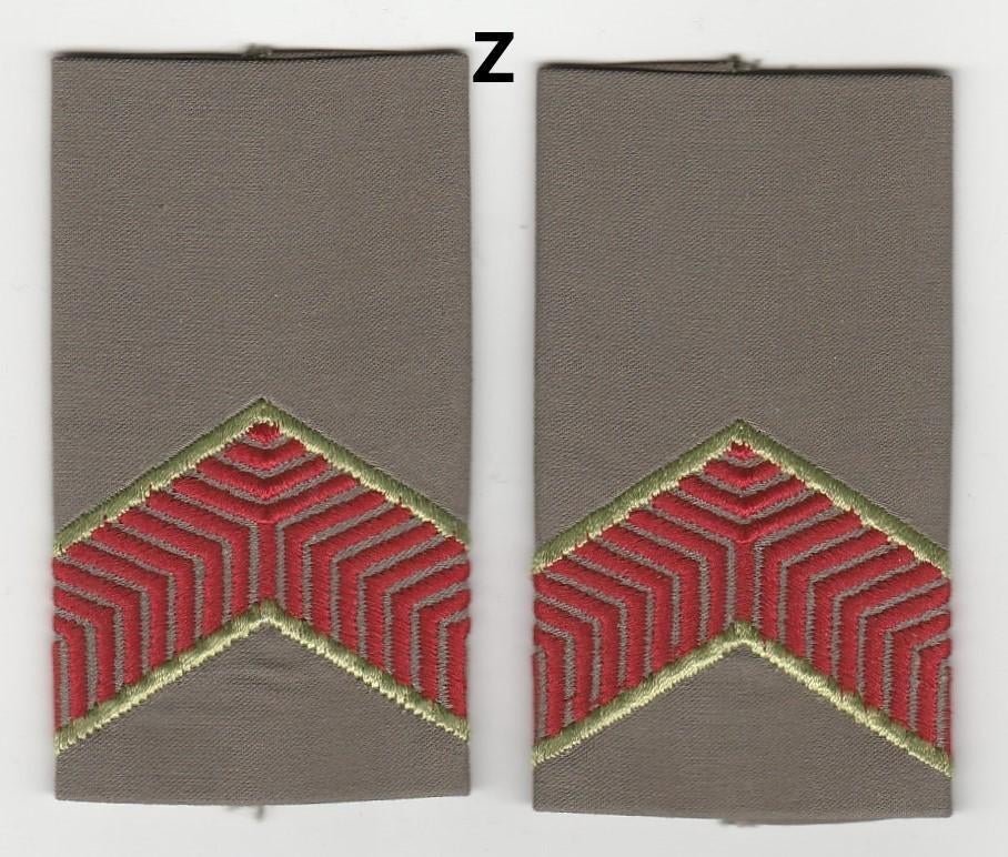 Set rangen epauletten Soldaat 2e kl (Z), Verzenden, Landmacht, Nederland, Embleem of Badge