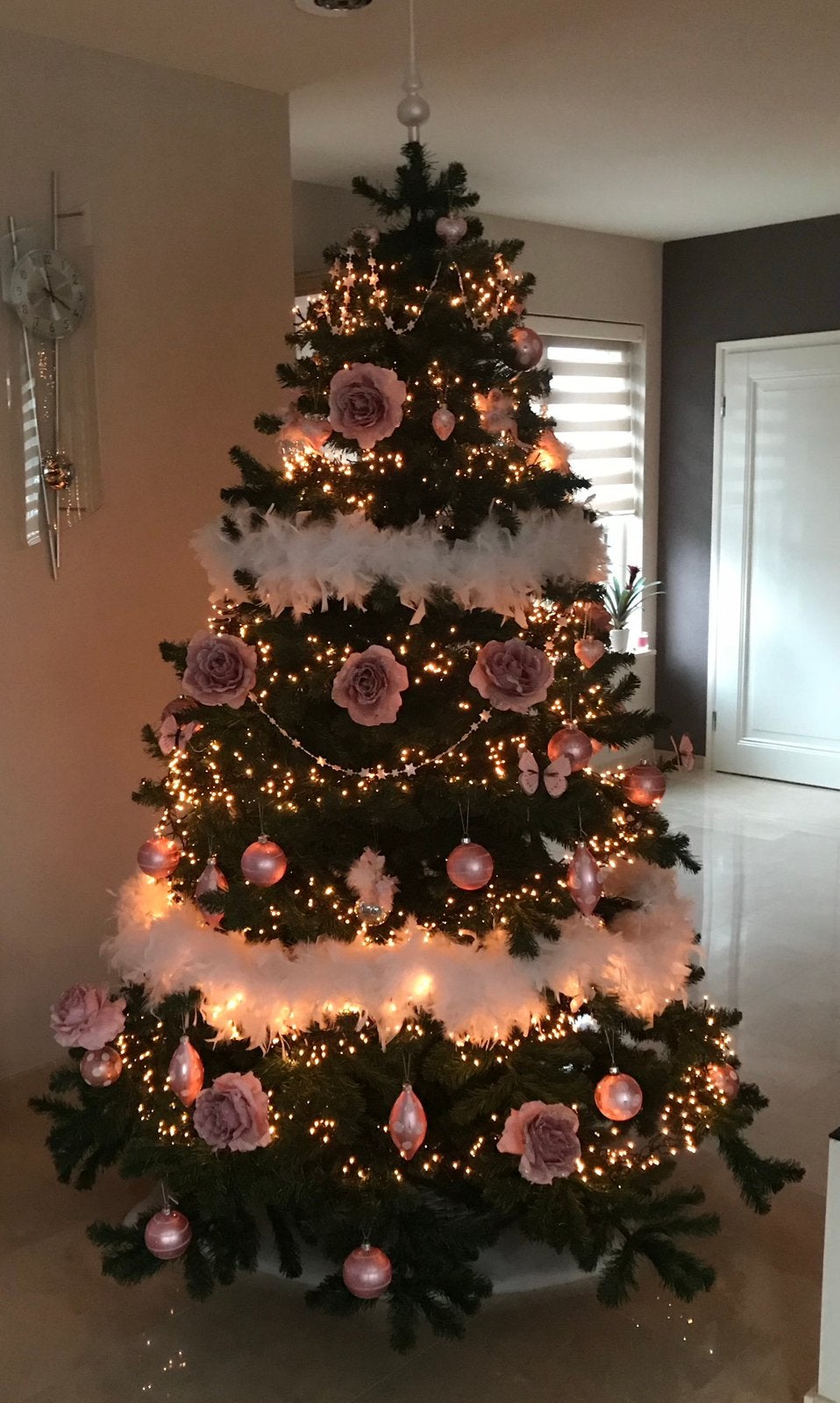 Roze kerstboom versiering, Ophalen, Gebruikt