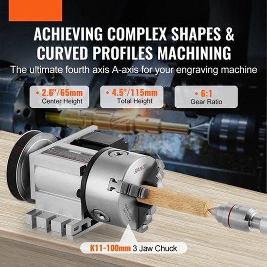 CNC 4e As – CNC Rotatieas – Freesas – Gravureas, Corvance B.V., Verzenden, Nieuw, Corvancebol@gmail.com