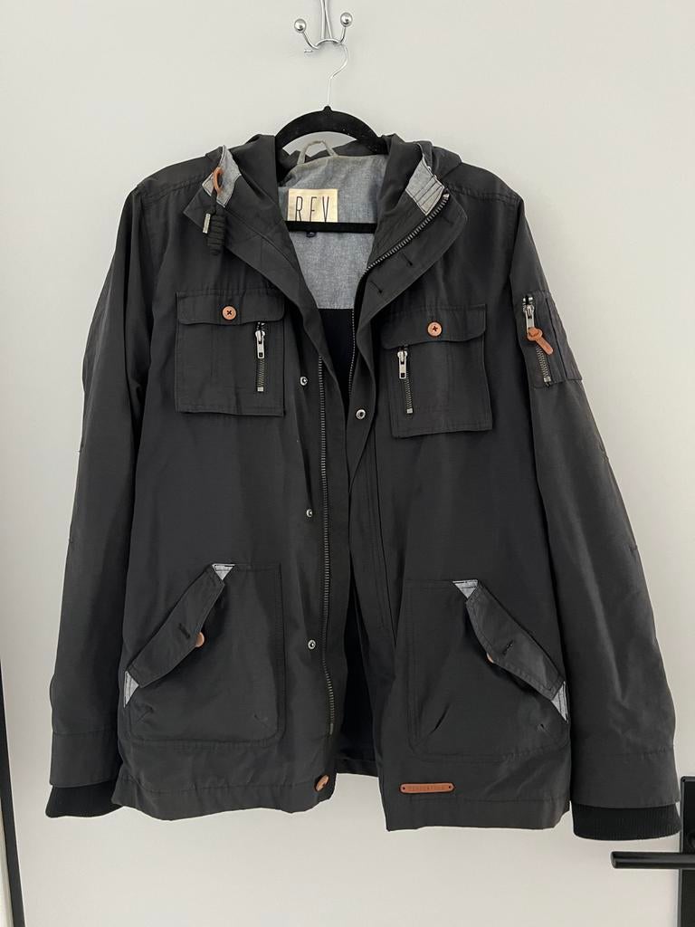 Zwarte REV Jas - Maat XL, Kleding | Heren, Ophalen of Verzenden, Zo goed als nieuw, Zwart