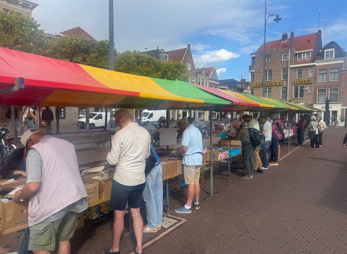 Platenbeurs Leiden don 17 sept Beestenmarkt Veel singles, Ophalen of Verzenden