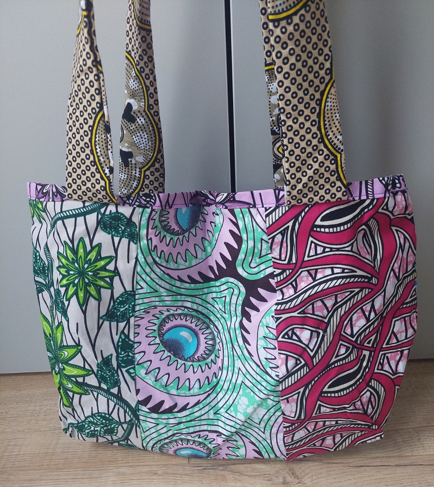 Tas Afrikaanse stof, Sieraden, Tassen en Uiterlijk, Tassen | Damestassen, Ophalen of Verzenden, Nieuw, Shopper