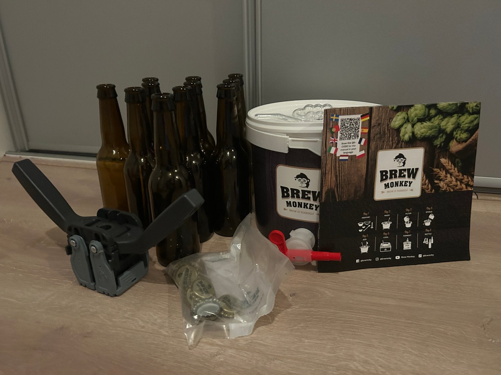 Brew Monkey bierbrouw pakket, Ophalen of Verzenden, Zo goed als nieuw