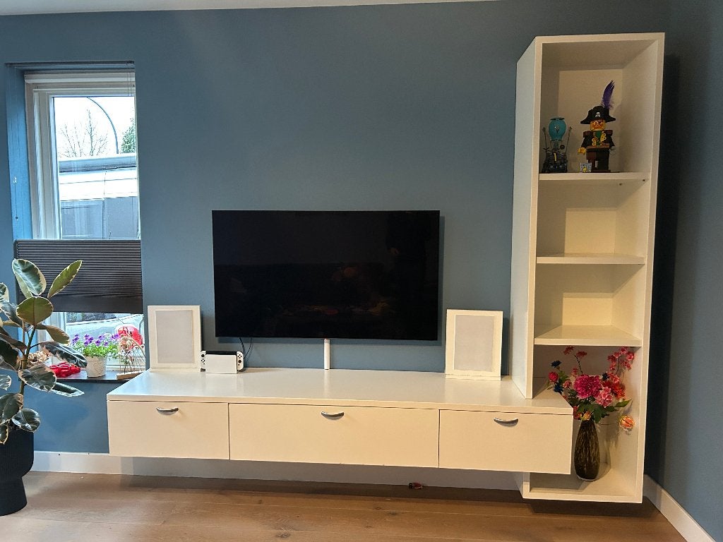 Maatwerk tv meubel, Huis en Inrichting, Kasten | Televisiemeubels, Ophalen, Gebruikt, 200 cm of meer, 200 cm of meer