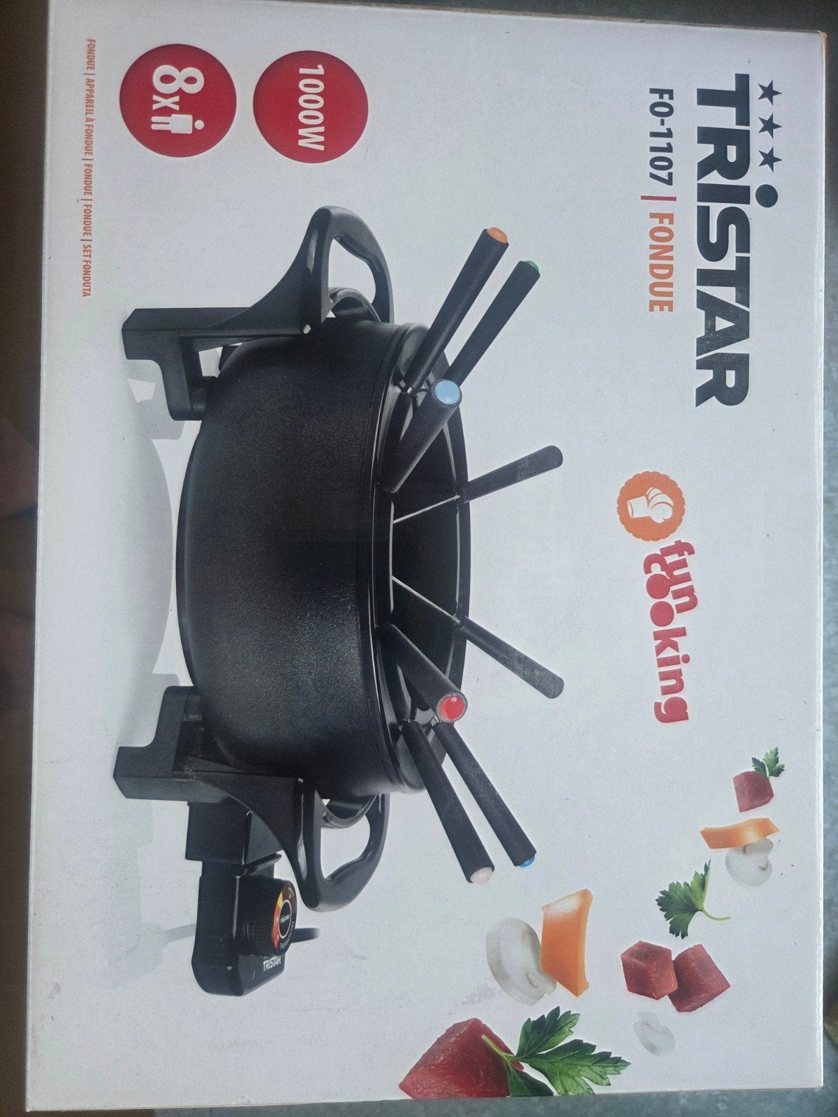 Tristar FO-1107 Fondue - 1000W, 8 personen, Ophalen of Verzenden, Nieuw