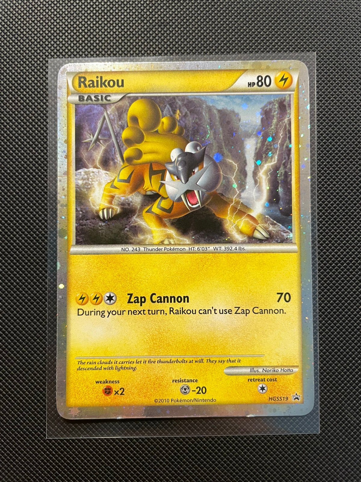 Raikou HGSS19 - HeartGold & SoulSilver Promo’s, Ophalen of Verzenden, Zo goed als nieuw, Losse kaart, Foil