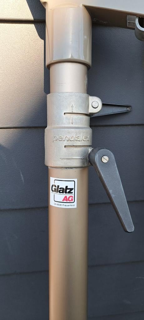 Glatz Pendalex zweefparasol zonder voet, Ophalen, Zweefparasol, 3 tot 4 meter, Verstelbaar