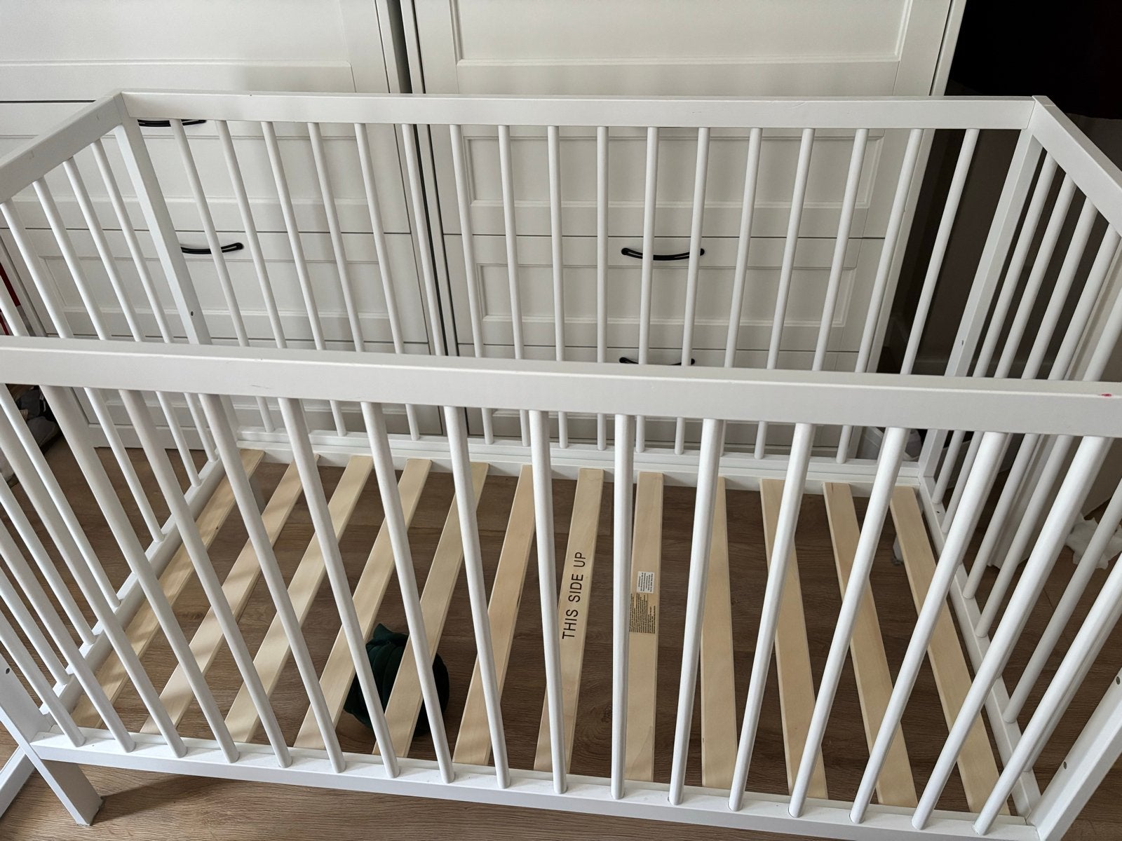 Cabino Baby Bed Mees Wit 60 x 120 cm met matras, Ophalen, Gebruikt