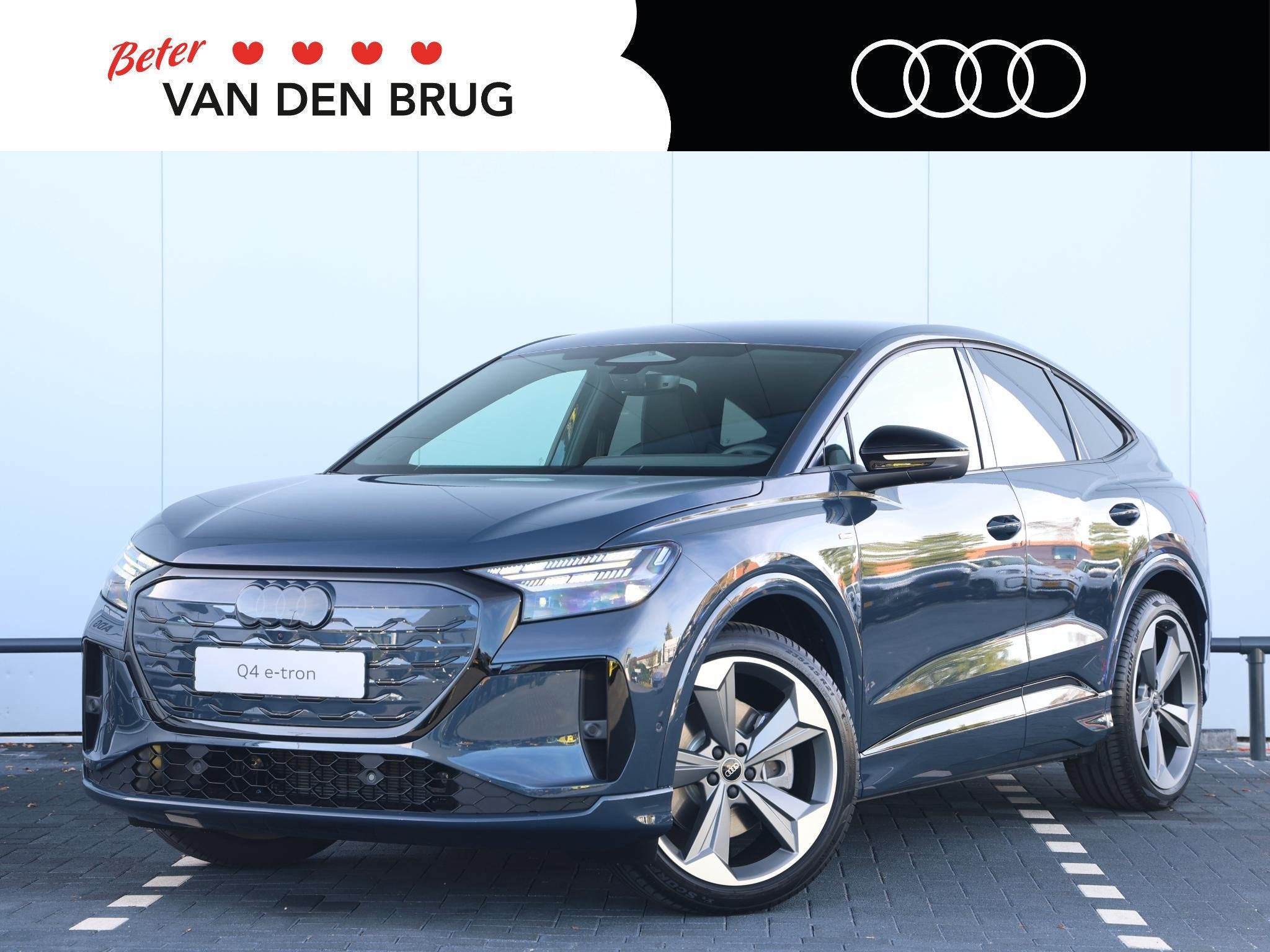 Audi Q4 Sportback S edition e-tron 45 82 kWh 286pk | 21" lic, Automaat, Achterwielaandrijving, 510 min, Zwart