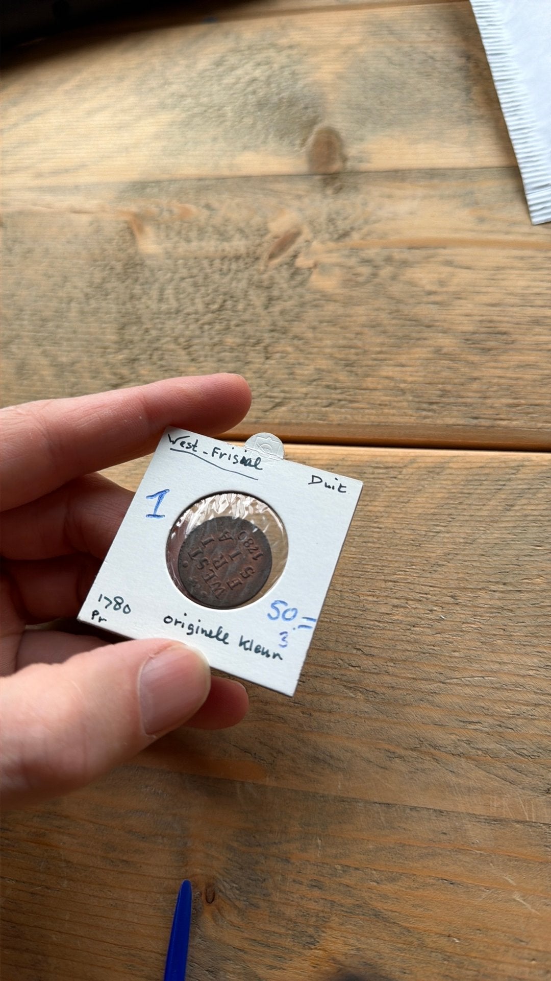 Duit wedt friesland 1780 prachtig en in kleur, Postzegels en Munten, Ophalen of Verzenden, Vóór koninkrijk, Overige waardes