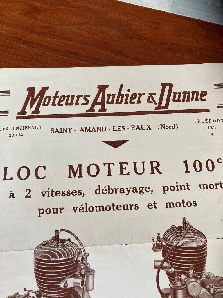 Aubier et dunne Franse motor, Ophalen of Verzenden, Overige merken