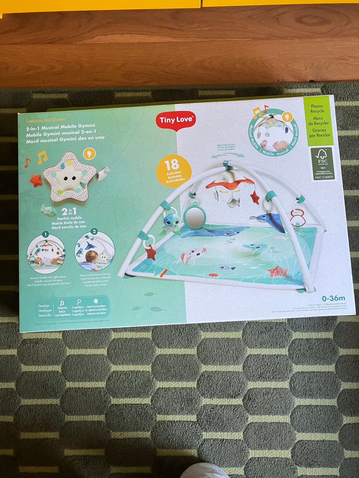 Tiny Love 2-in-1 Musical Mobile Gymini Speelkleed, Ophalen, Nieuw, Speelkleed, Met licht