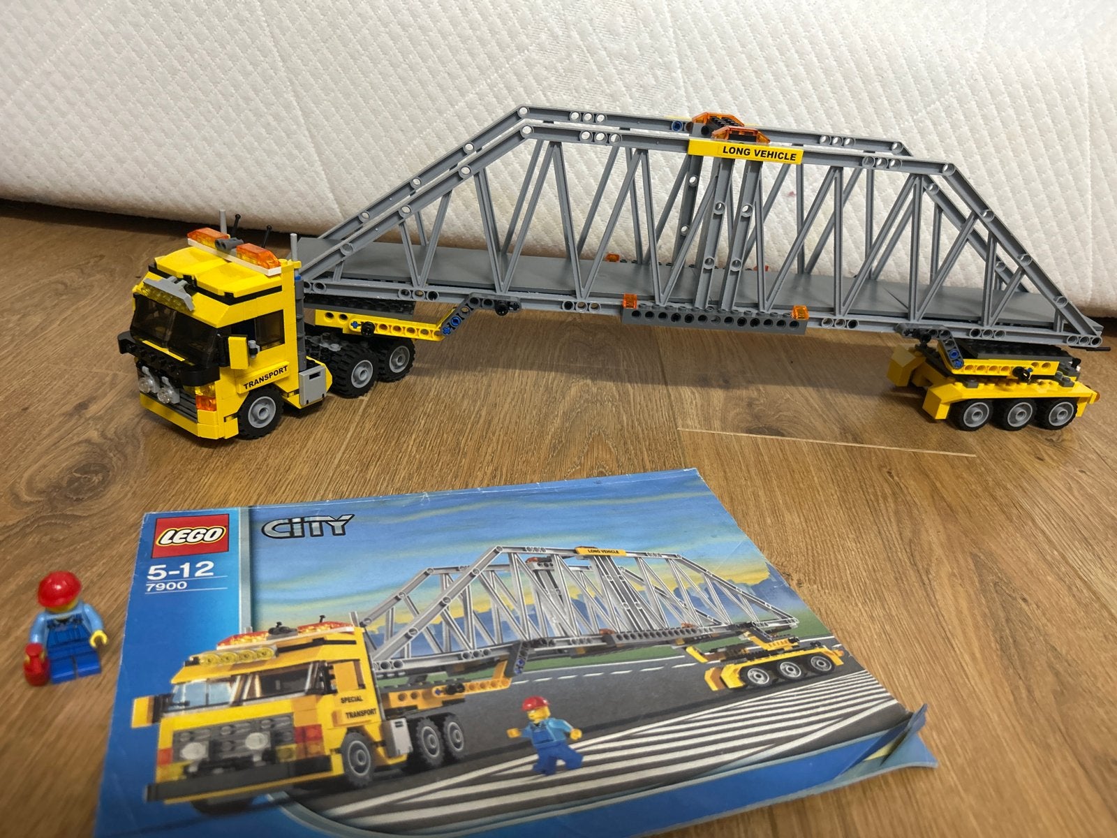 Lego City 7900 Zware Transport Brug met Vrachtwagen, Lego, Ophalen of Verzenden, Compleet, Complete set