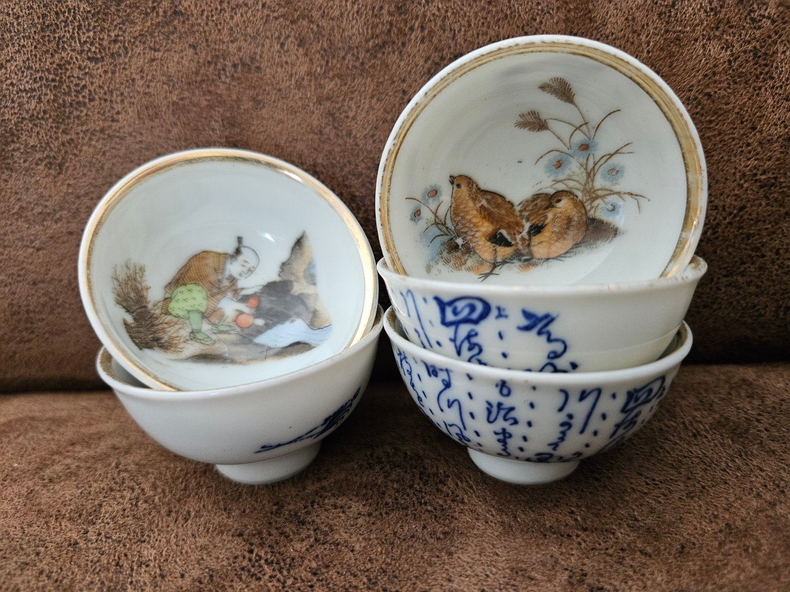 5 kleine japanse schaaltjes, Ophalen