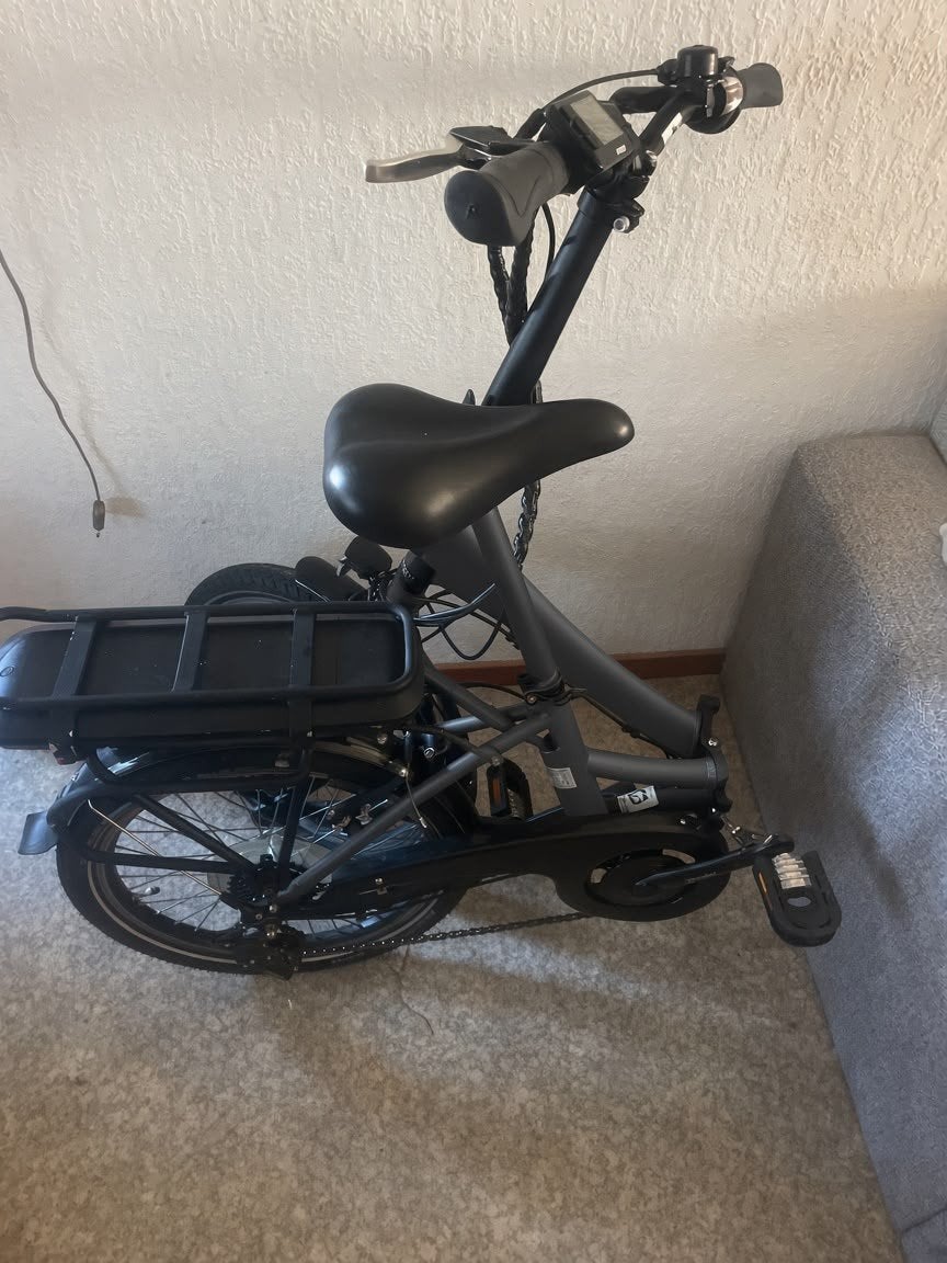 Minerva opvouwbare elektrische fiets, Gebruikt, Minder dan 47 cm, 30 tot 50 km per accu, Ophalen