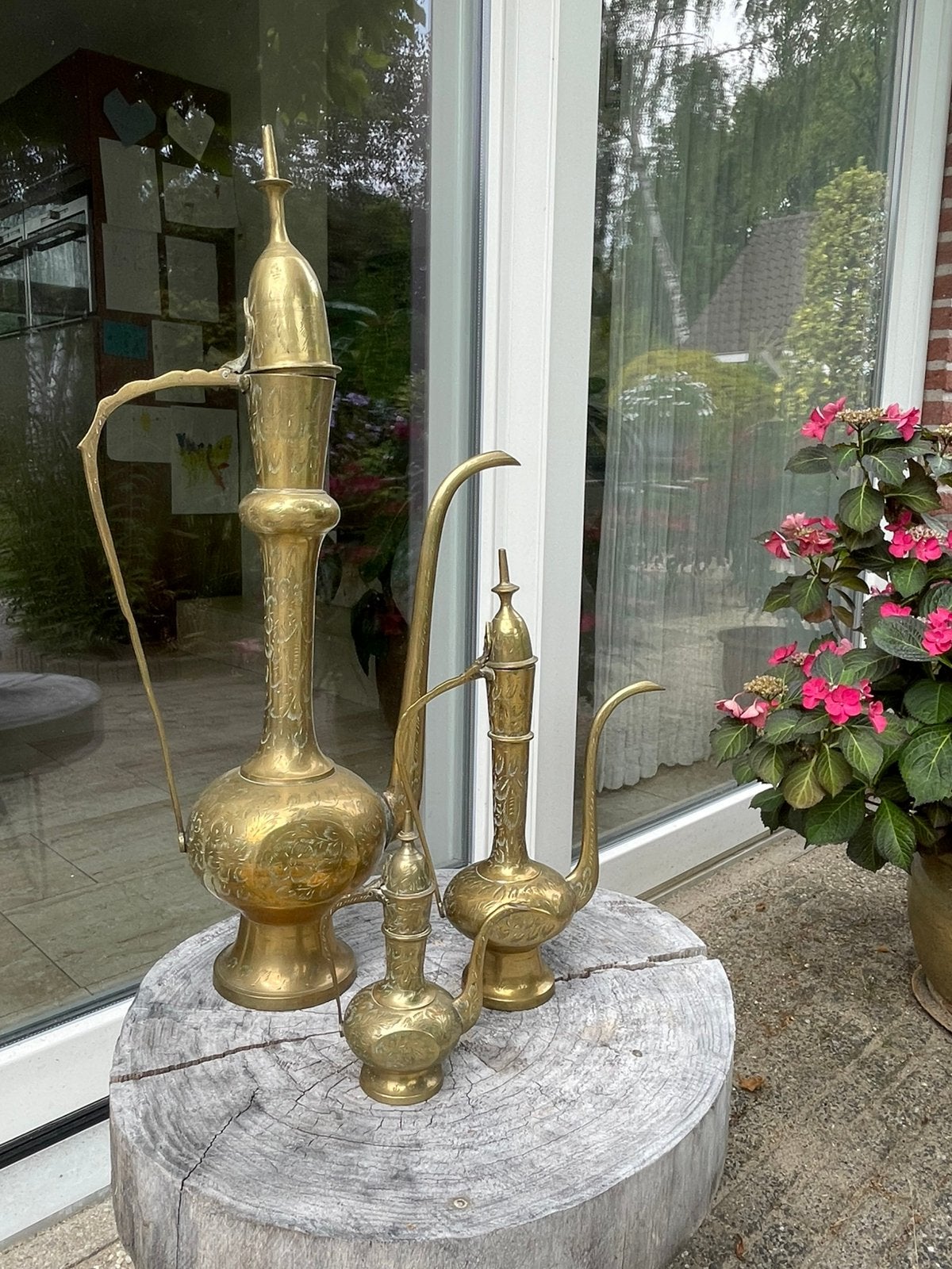 Dallah, midden oosterse koffiepotten in koper, Ophalen, Koper