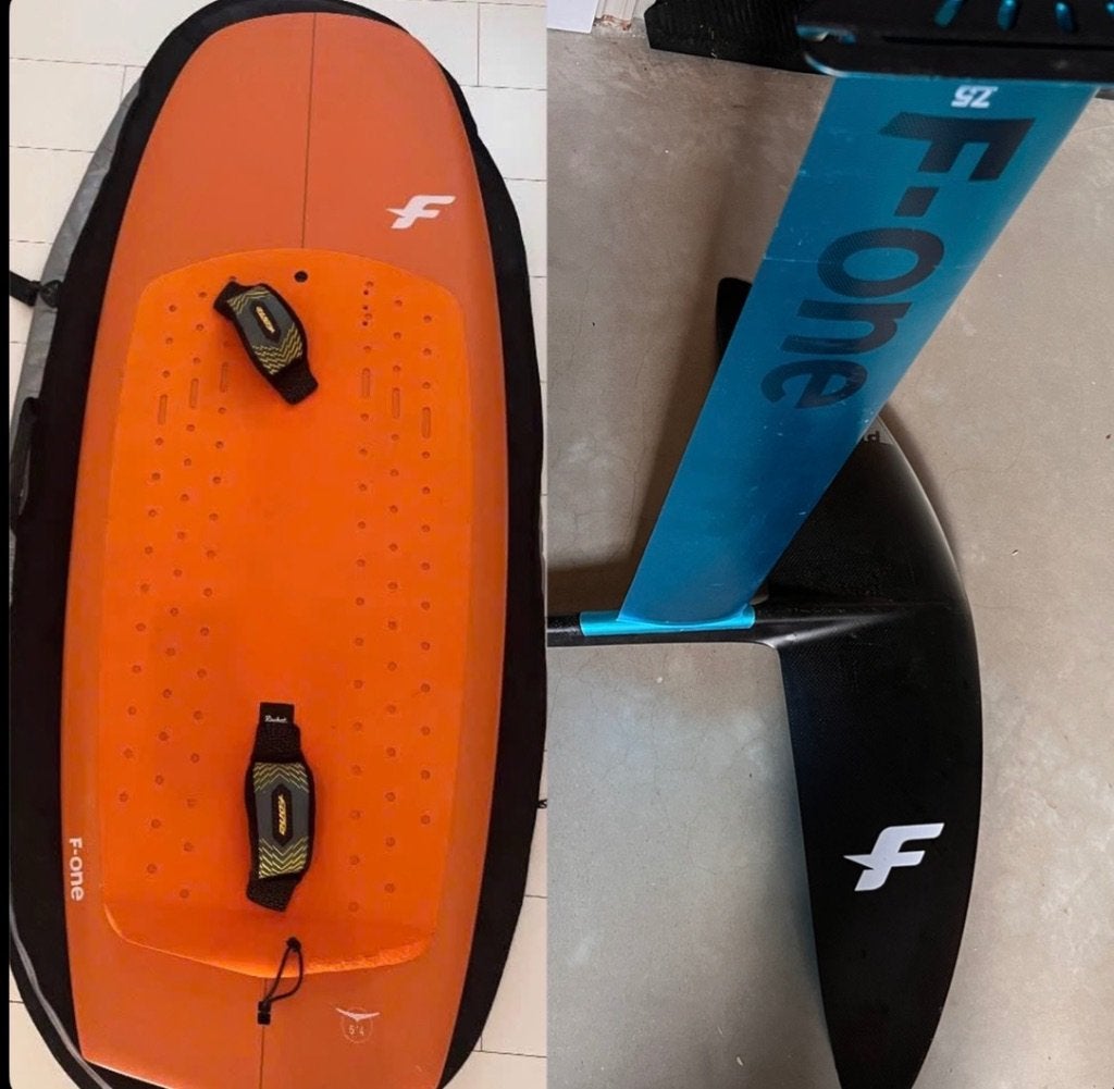 F-ONE Rocket Wing V2 5’4 en 75L, Phantom Foil 1280, Watersport en Boten, Wingsurfen, Ophalen, Zo goed als nieuw, Wingsurf-board