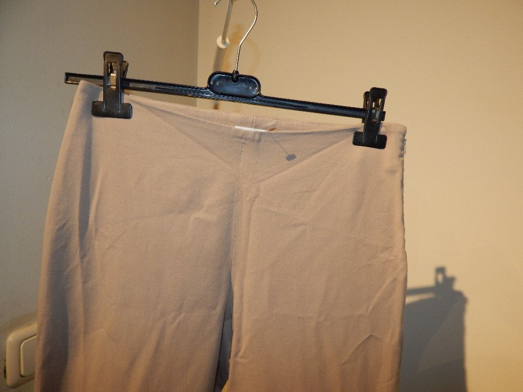 Brunello Cucinelli beige capri broek splitje onderkant S, Beige, Zo goed als nieuw, Driekwart, Maat 36 (S)