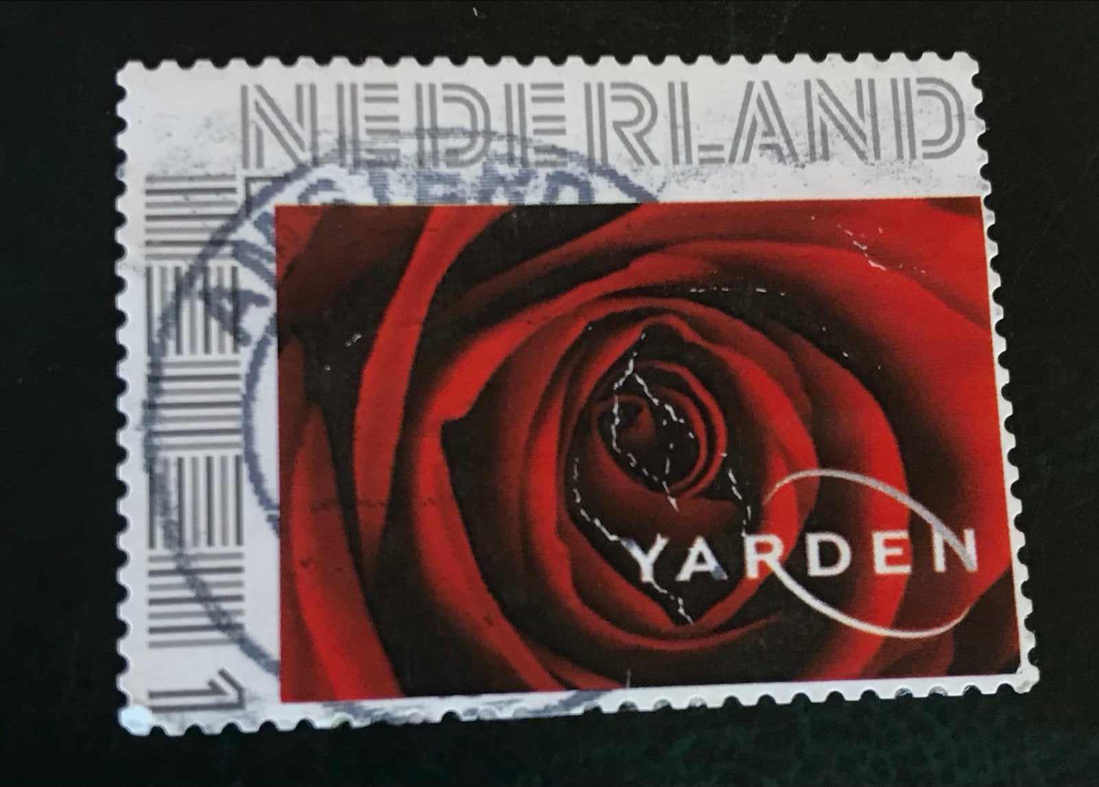 Kv421 persoonlijke postzegel met rode roos, Postzegels en Munten, Ophalen of Verzenden, Na 1940, Gestempeld