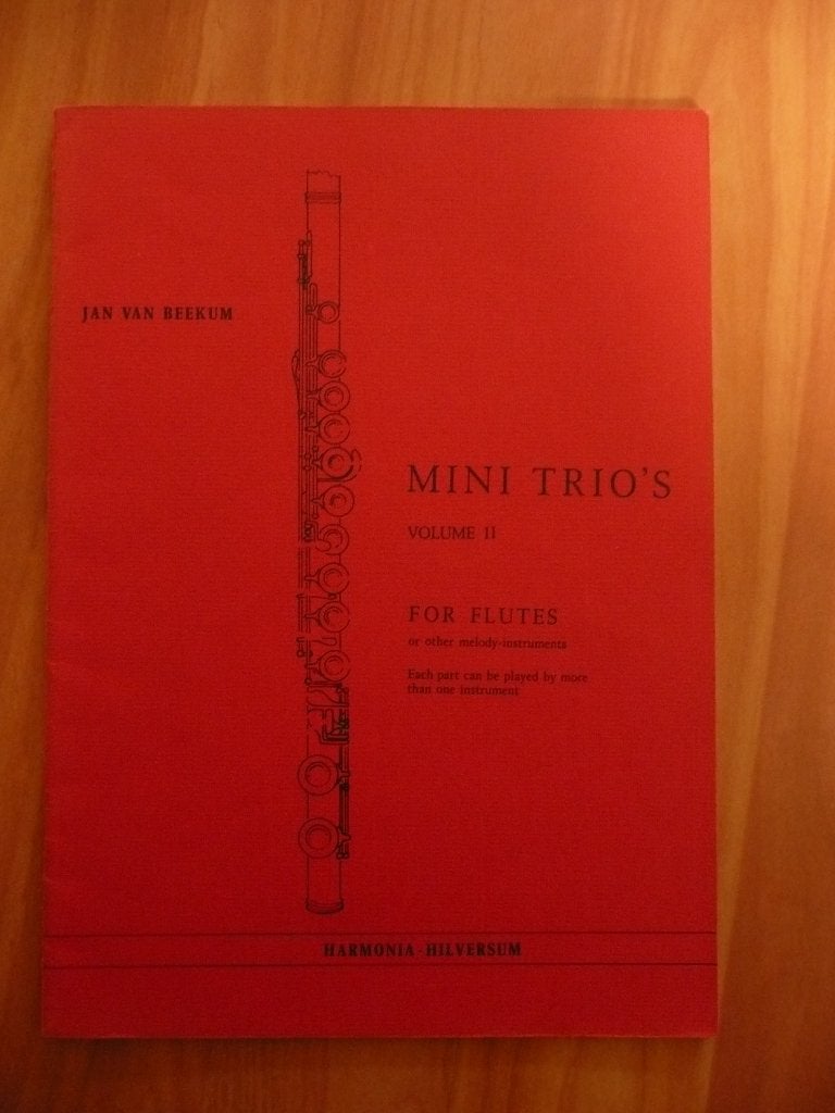mini trio's dwarsfluit Jan van Beekum, Ophalen of Verzenden, Gebruikt, Les of Cursus, Klassiek