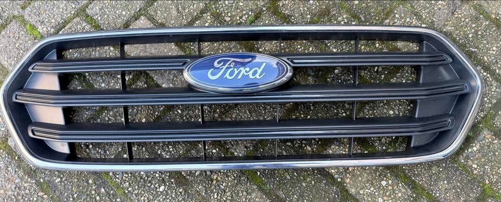 Grille Ford Transit Custom (2018-2023) Facelift - Zwart/Chro, Ophalen, Voor, Nieuw, Ford