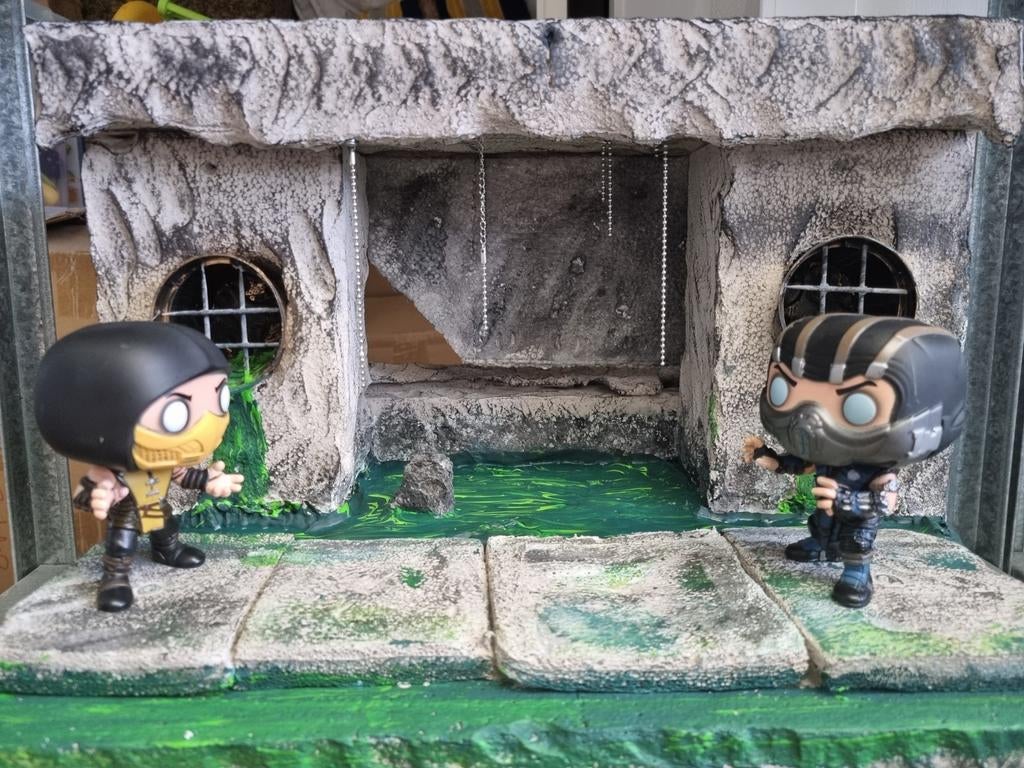 Mortal kombat funko / figurine diorama achtergrond, Ophalen of Verzenden, Nieuw