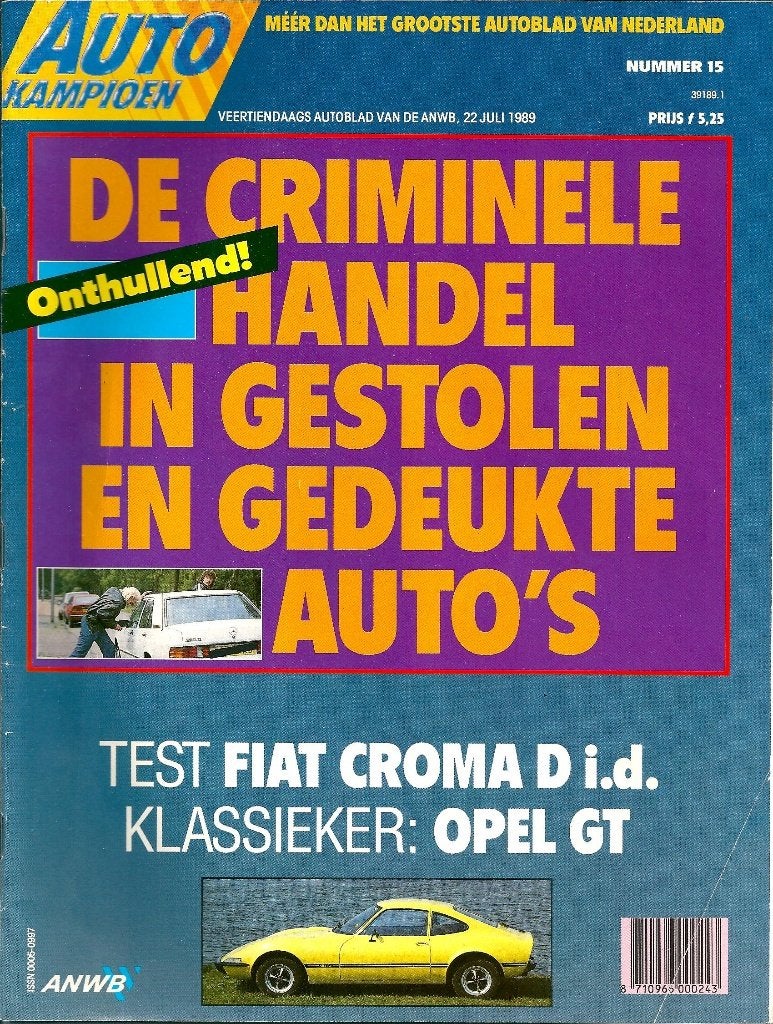 Autokampioen reportage Opel GT, Ophalen of Verzenden, Gelezen, Opel
