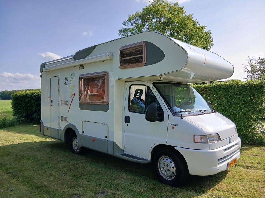 Nette Knaus Traveller camper – Fiat Ducato 2.8 ID TD bj.2000, Caravans en Kamperen, Campers, Alkoof, Ringverwarming, Fiat, Treinzit