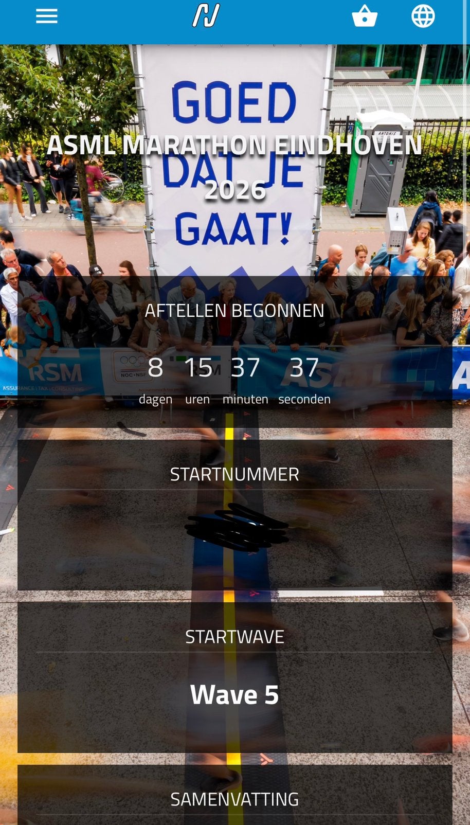 2x Halve marathon eindoven startbewijs, Eén persoon