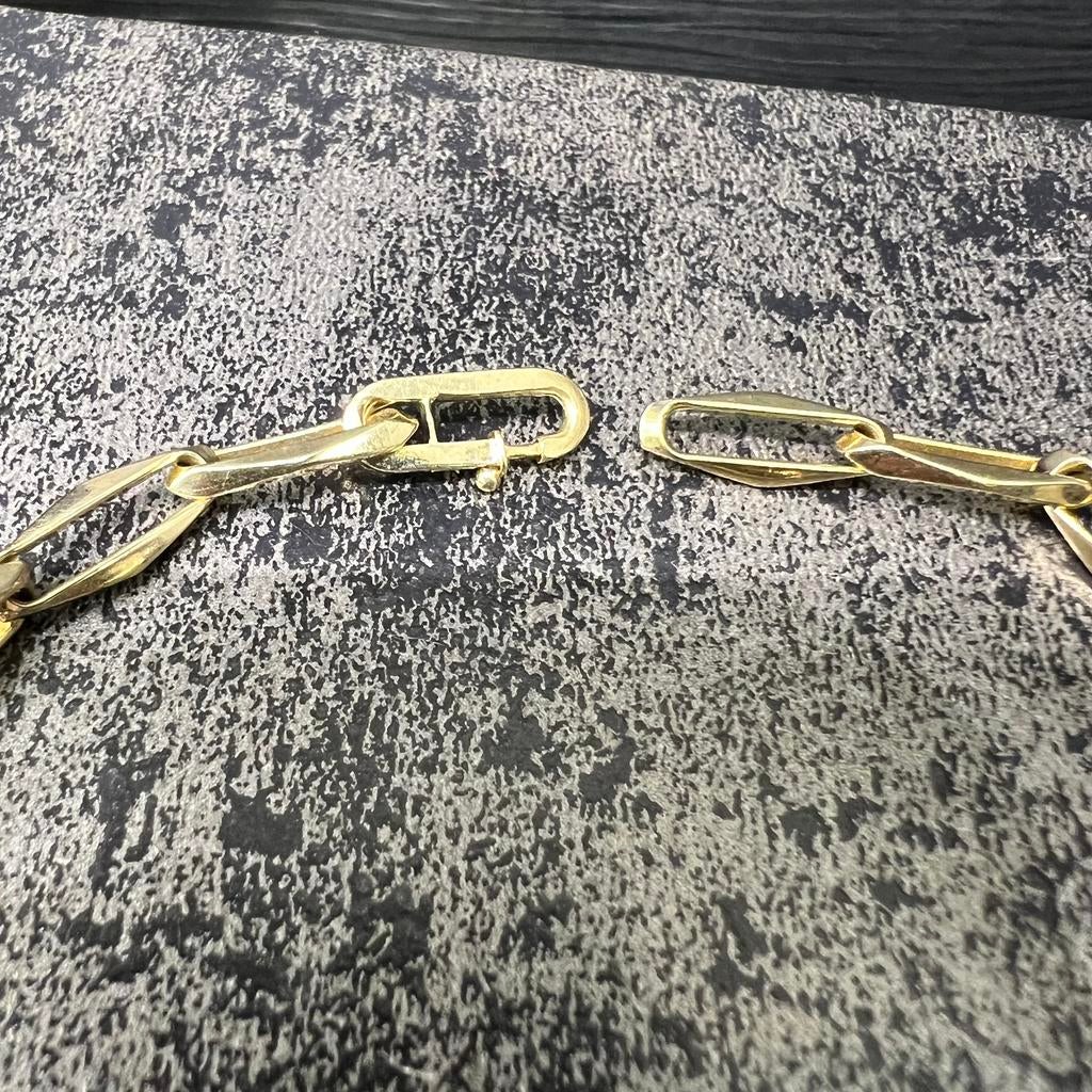 14k gouden armband massief closed forever schakel, Ophalen of Verzenden, Nieuw, Goud
