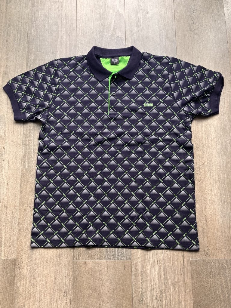 Zwart-groene polo 100% katoen maat L, Kleding | Heren, Ophalen of Verzenden, Nieuw, Maat 52/54 (L), Zwart