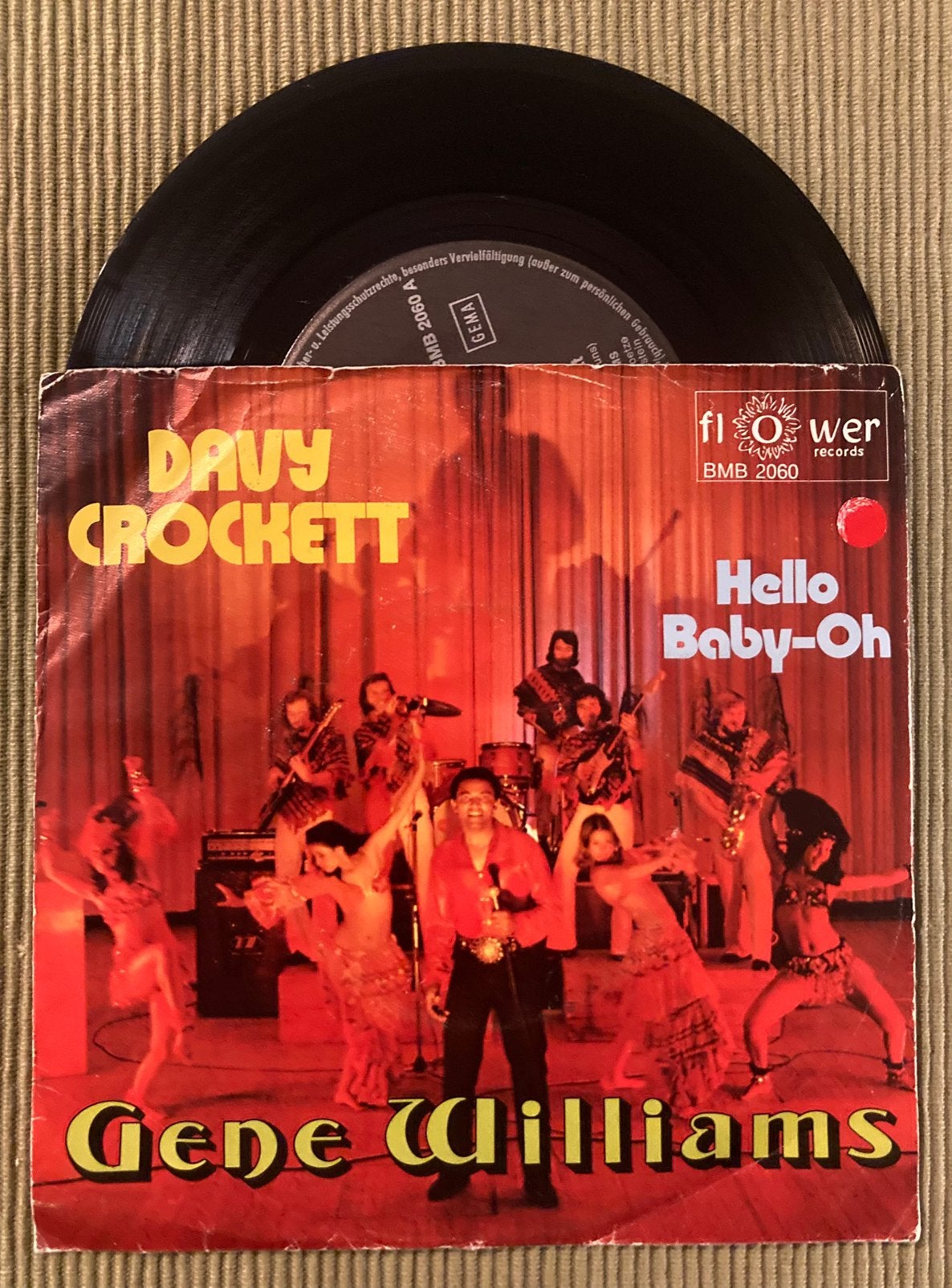 Vinyl single Gene Williams - Davy Crockett, Ophalen of Verzenden, Gebruikt, 7 inch, Country en Western
