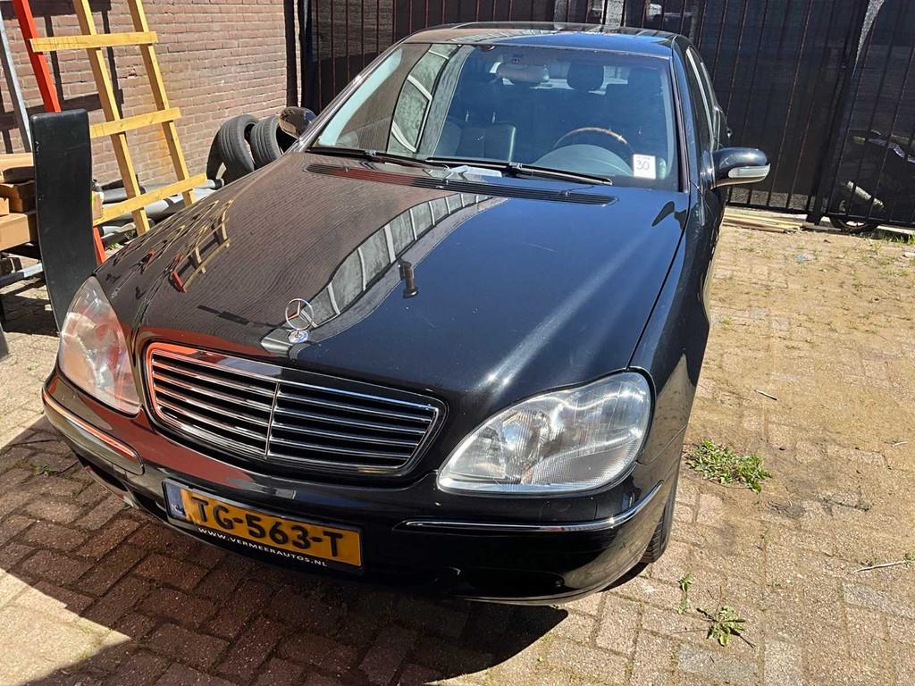 2002 Mercedes-Benz S-klasse 320 Personenauto, Auto's, Mercedes-Benz, Automaat, Gebruikt, 1670 kg, Zwart