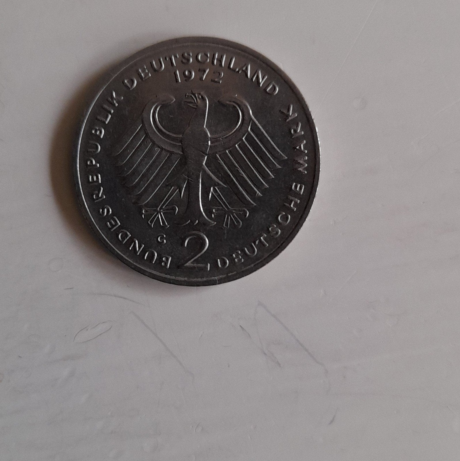 2 DEUTSCHE MARK 1972, Ophalen, Duitsland