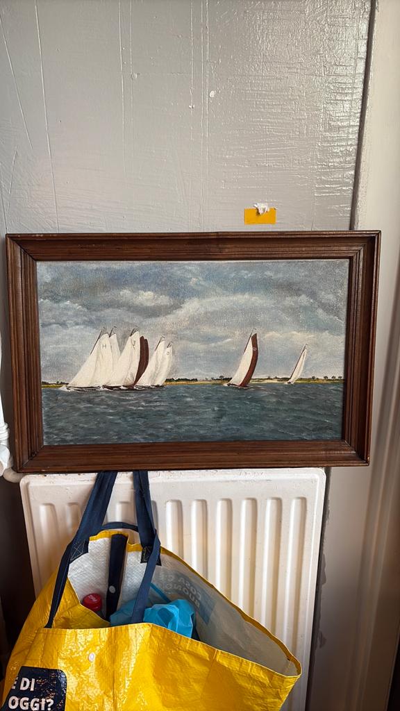Maritiem schilderij van A. Hiemstra, Antiek en Kunst, Ophalen of Verzenden