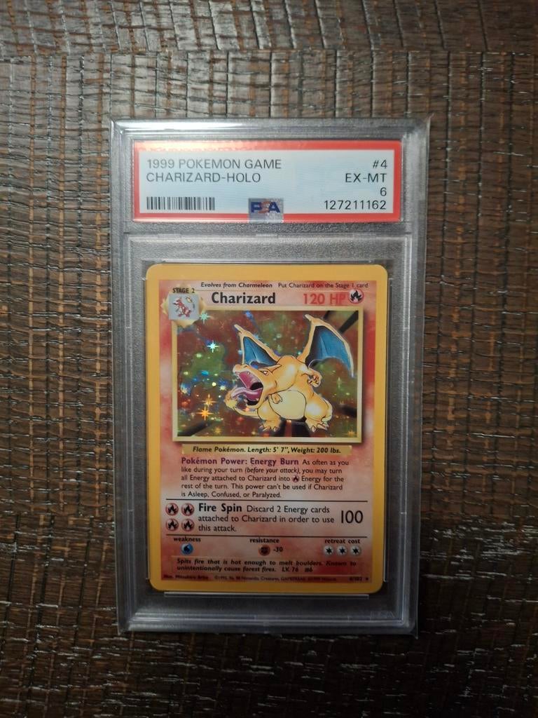 Charizard base psa 6, Ophalen of Verzenden, Nieuw, Losse kaart