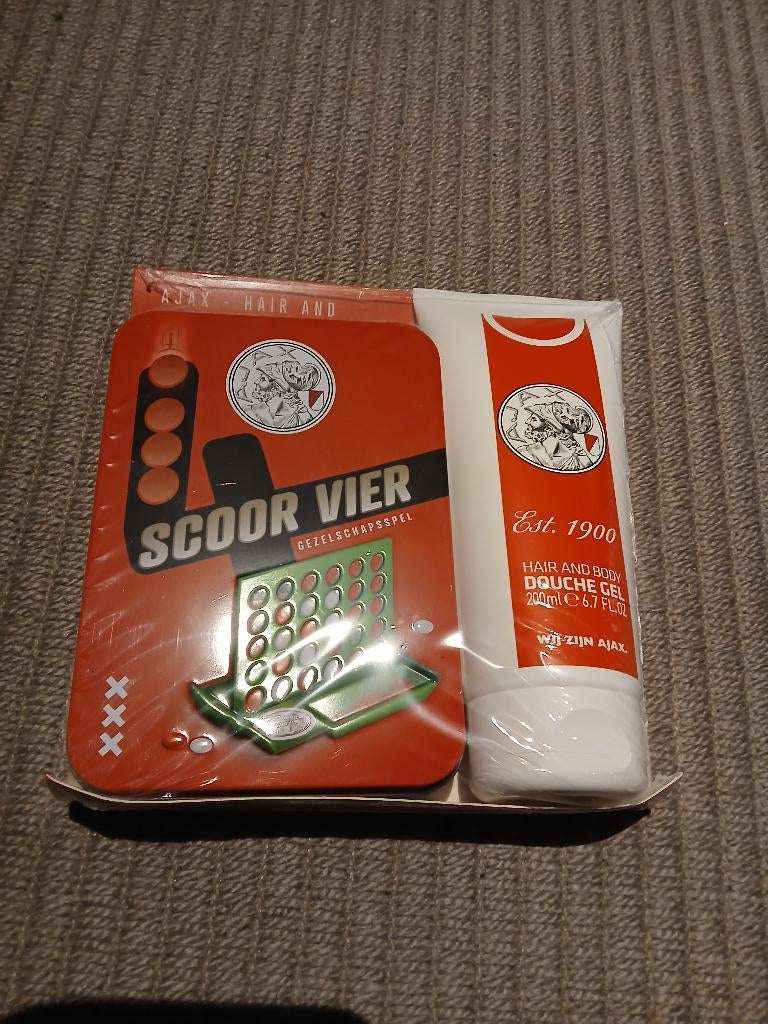 NIEUW doucheschuim Ajax incl spel vier-op-een-rij, Ophalen, Nieuw, Ajax, Overige typen