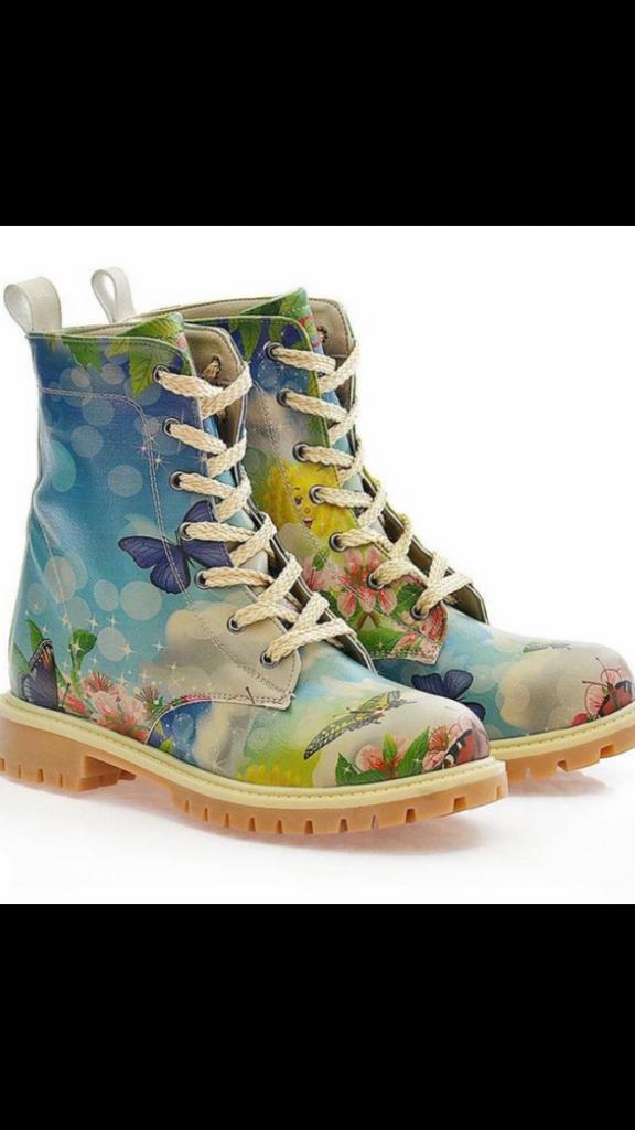 Prachtige Goby boots blauw mt 37 nieuwstaat😍mooi💝🦋☀️, Lage of Enkellaarzen, Zo goed als nieuw, Verzenden, Blauw