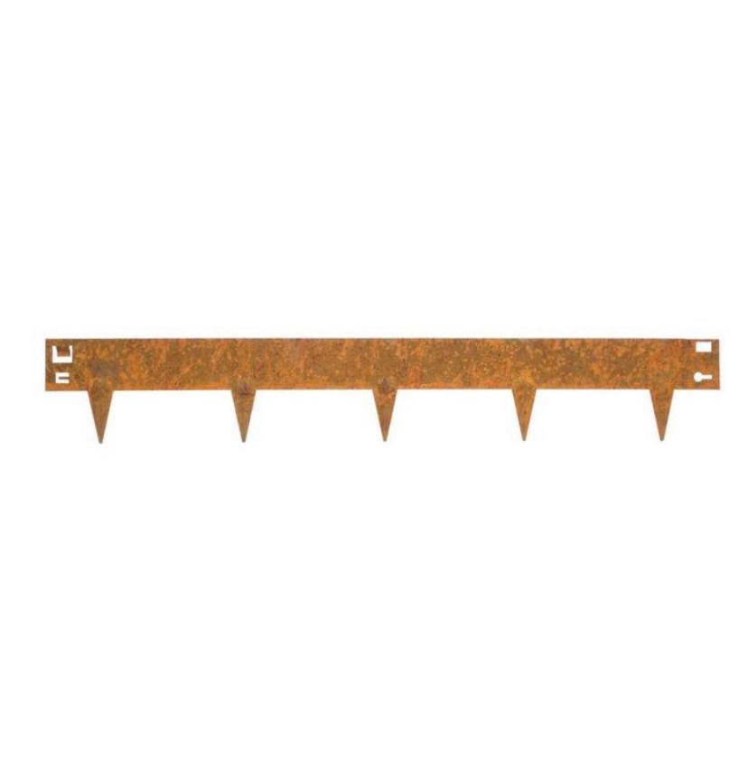 Borderrand cortenstaal 16cm x 106cm - Stuksprijs bij 20st., Overige materialen, 100 tot 200 cm, Info@cortenstunter.nl, Www.cortenstunter.nl