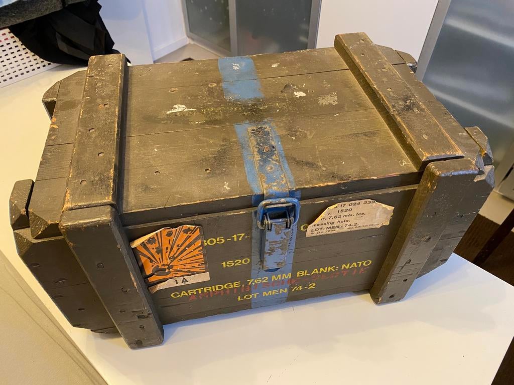 Legerkist / opberg box, Ophalen, Minder dan 50 cm, Gebruikt, 50 tot 100 cm