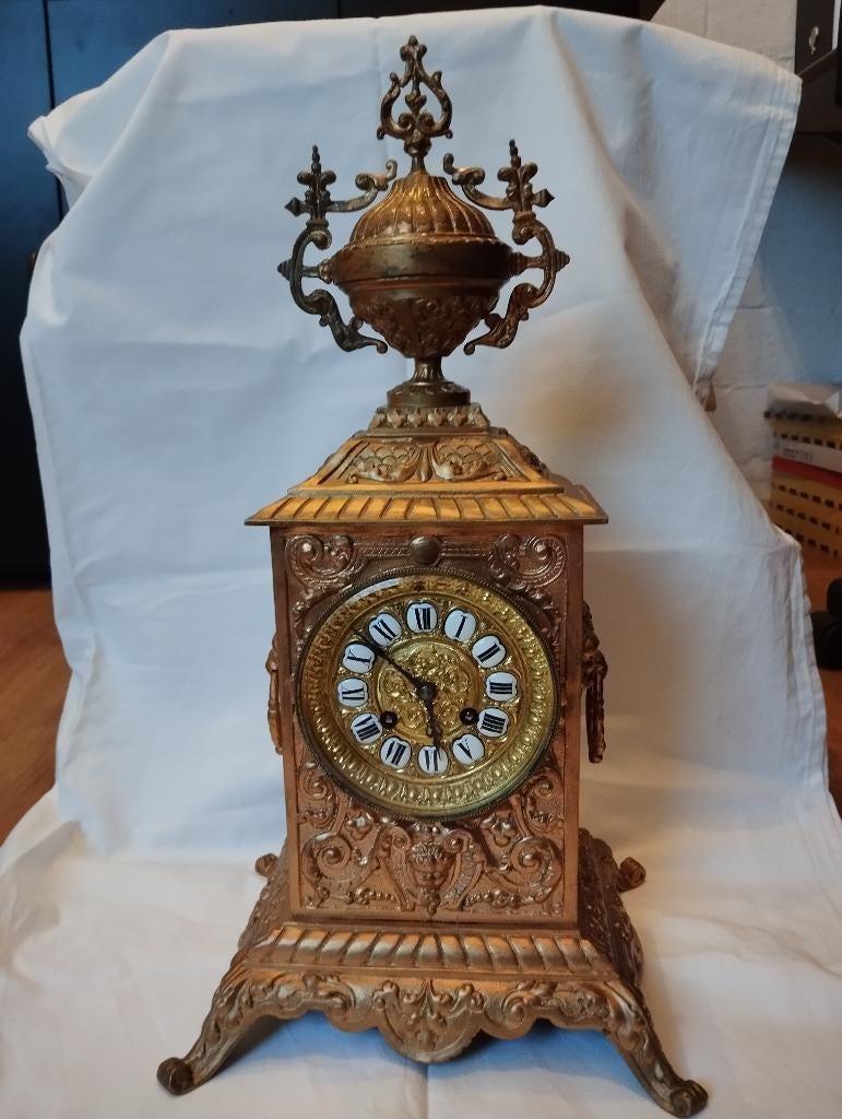 Antieke Franse Pendule, Antiek en Kunst, Antiek | Klokken, Ophalen of Verzenden