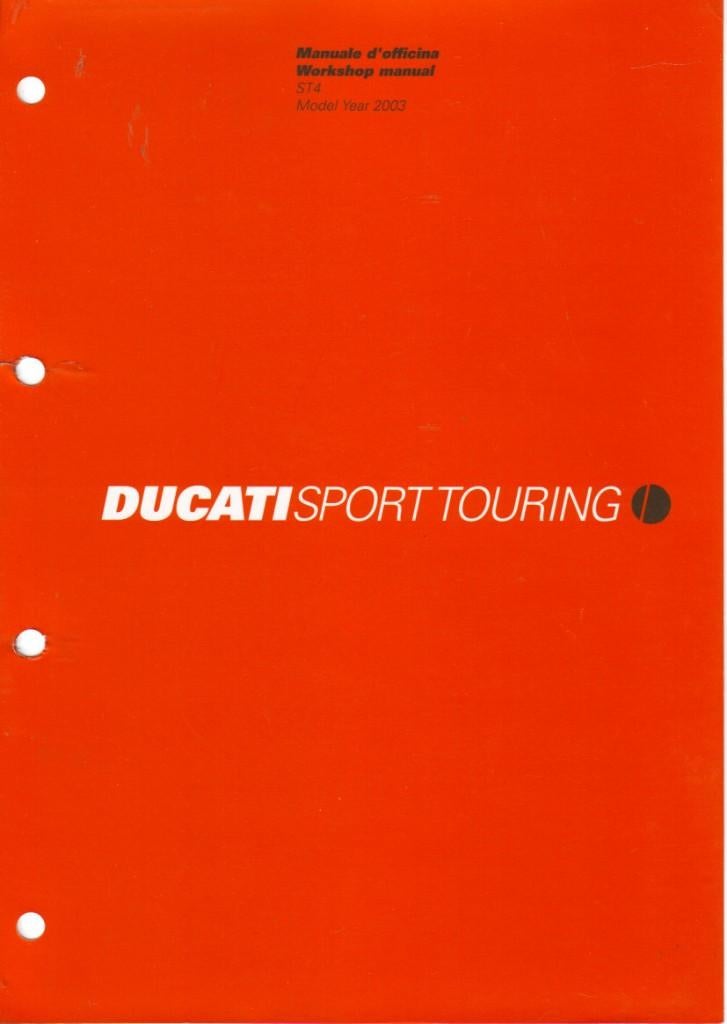Ducati Sport Touring ST4 2003 workshop manual (5879z), Ophalen of Verzenden, Ducati