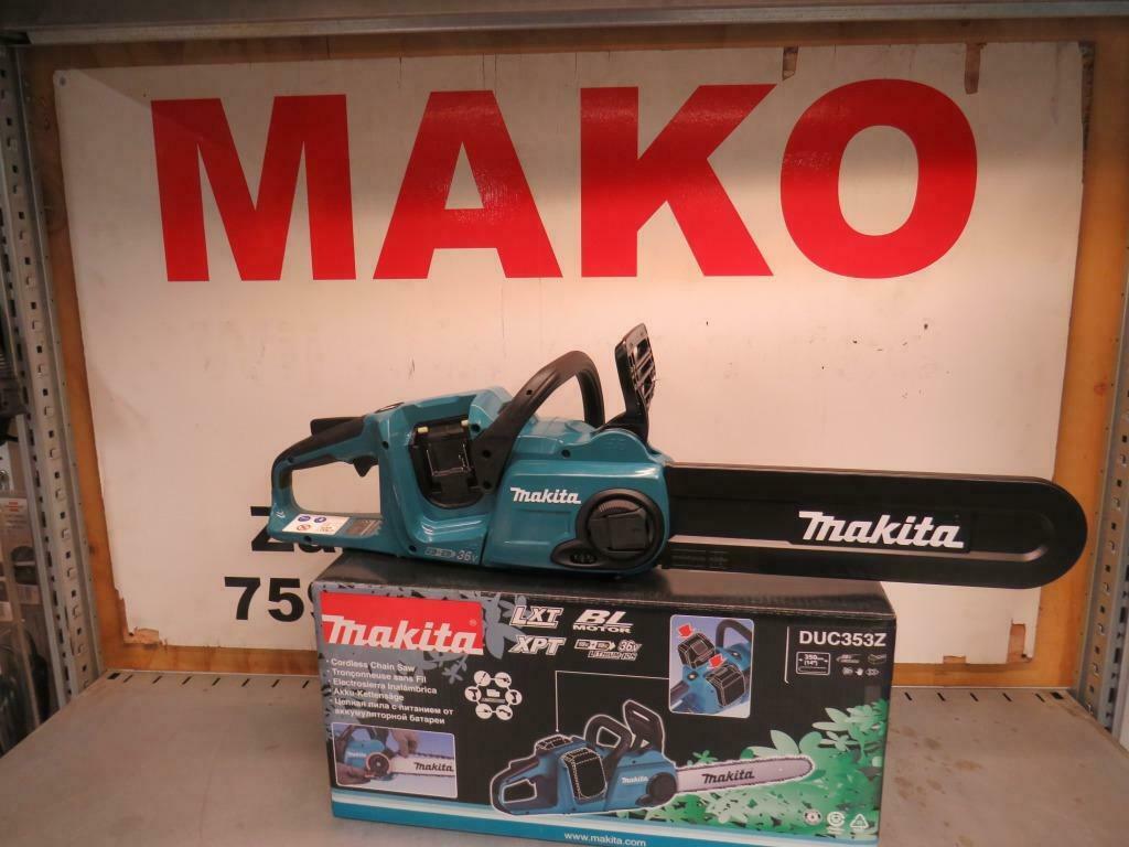 Makita DUC353Z 36V (2x 18V) Li-Ion accu kettingzaag body, Doe-het-zelf en Verbouw, Gereedschap | Handgereedschap, Makita, Nieuw