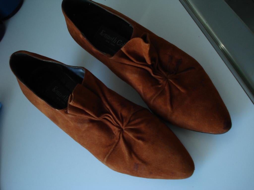 Z.g.a.n. Cognac pumps, 5 cm hoog, Kenneth Cole, New York, 39, Schoenen met lage hakken, Bruin, Kenneth Cole, Ophalen of Verzenden